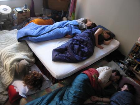 le matin...